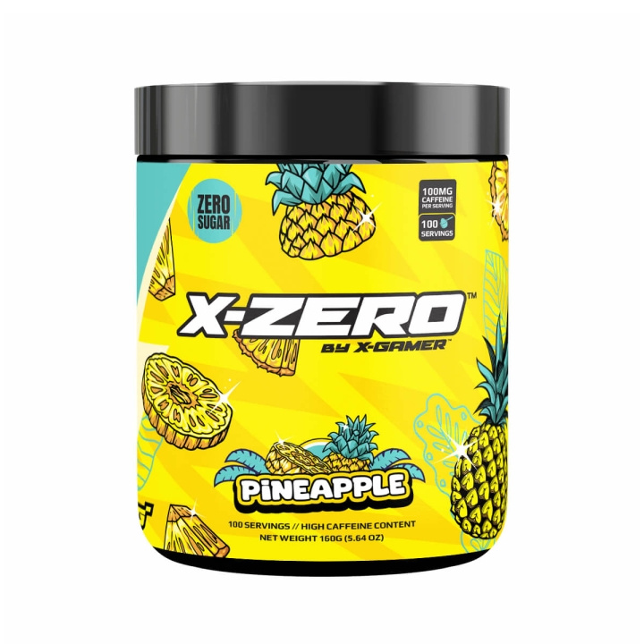 X-GAMER Energiajuomajauhe X-Zero 160 gram Pineapple ryhmässä TIETOKOONET & TARVIKKEET / GAMING / Pelaajien energiajuomat @ TP E-commerce Nordic AB (C94714)