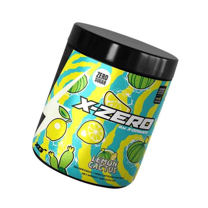 X-GAMER Energiajuomajauhe X-Zero 160 gram Lemon Cactus ryhmässä TIETOKOONET & TARVIKKEET / GAMING / Pelaajien energiajuomat @ TP E-commerce Nordic AB (C94716)