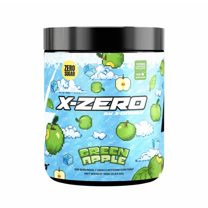 X-GAMER Energiajuomajauhe X-Zero 160 gram Green Apple ryhmässä TIETOKOONET & TARVIKKEET / GAMING / Pelaajien energiajuomat @ TP E-commerce Nordic AB (C94718)