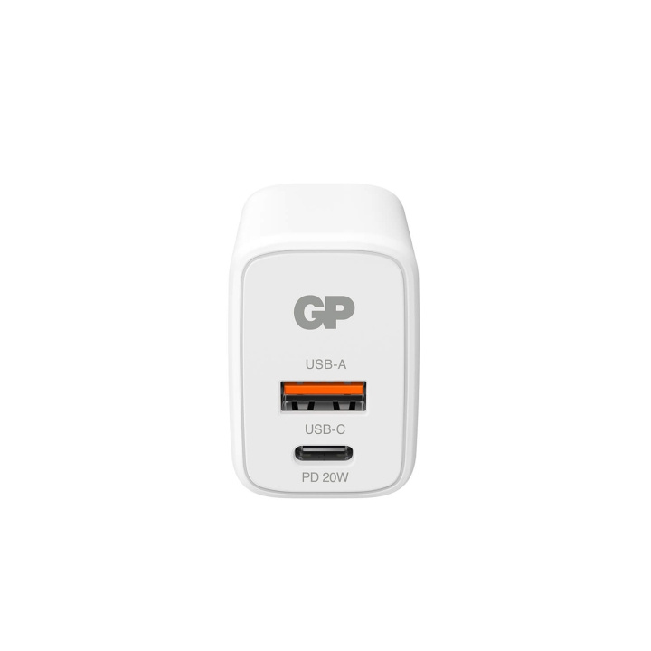 GP Wall Charger WM2B PD 20W USB-A + USB-C ryhmässä ÄLYPUHELIMET JA TABLETIT / Laturit & Kaapelit / Seinälaturi / Seinälaturi Type C @ TP E-commerce Nordic AB (C94728)