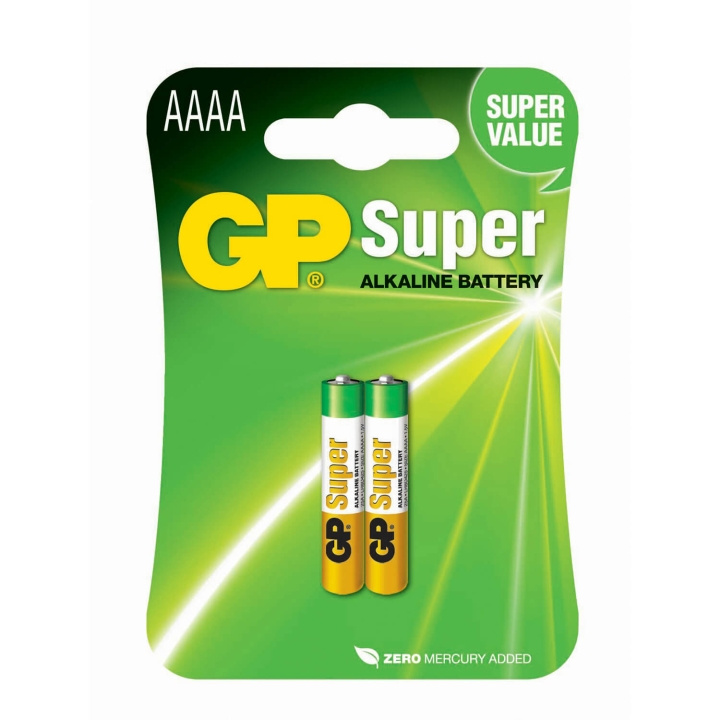 GP Paristo Alkaline AAAA LR61 2-Pack ryhmässä KODINELEKTRONIIKKA / Paristot & Laturit / Akut / Muut @ TP E-commerce Nordic AB (C94753)