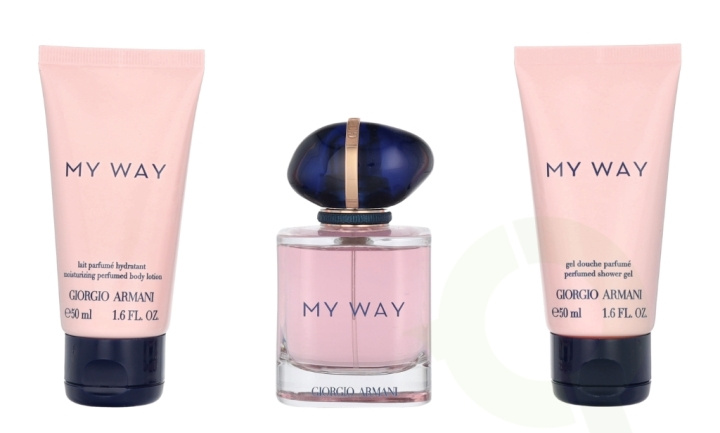 Armani My Way Giftset 150 ml Edp Spray 50ml/Body Lotion 50ml/Shower Gel 50ml ryhmässä KAUNEUS JA TERVEYS / Lahjapakkaukset / Naisten lahjapakkaukset @ TP E-commerce Nordic AB (C94965)