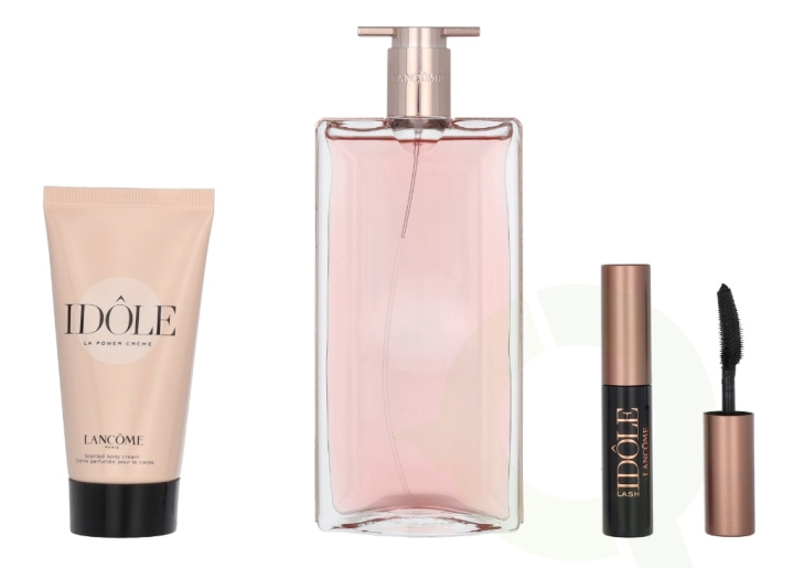 Lancome Idole Giftset 102.5 ml Edp Spray 50ml/Power Cream 50ml/Lash Mascara 2.5ml ryhmässä KAUNEUS JA TERVEYS / Lahjapakkaukset / Naisten lahjapakkaukset @ TP E-commerce Nordic AB (C94966)