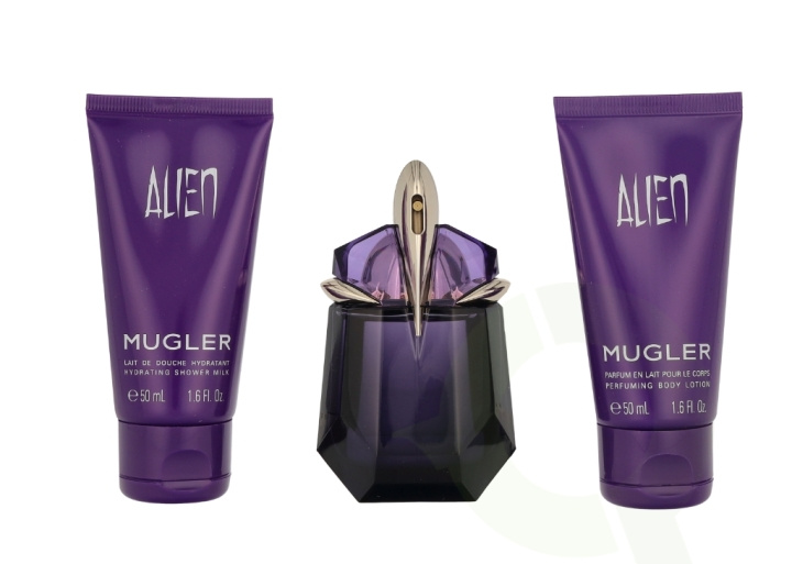 Thierry Mugler Alien Giftset 130 ml Edp Spray 30ml/Lotion 50ml/Shower Gel 50ml ryhmässä KAUNEUS JA TERVEYS / Lahjapakkaukset / Naisten lahjapakkaukset @ TP E-commerce Nordic AB (C94967)