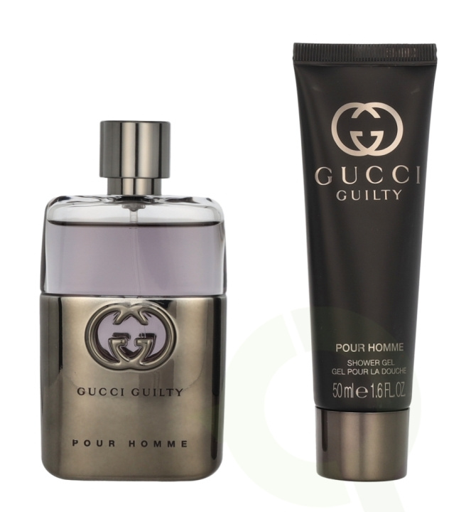 Gucci Guilty Pour Homme Giftset 100 ml Edt Spray 50ml/Shower Gel 50ml ryhmässä KAUNEUS JA TERVEYS / Lahjapakkaukset / Miesten lahjapakkaukset @ TP E-commerce Nordic AB (C95002)