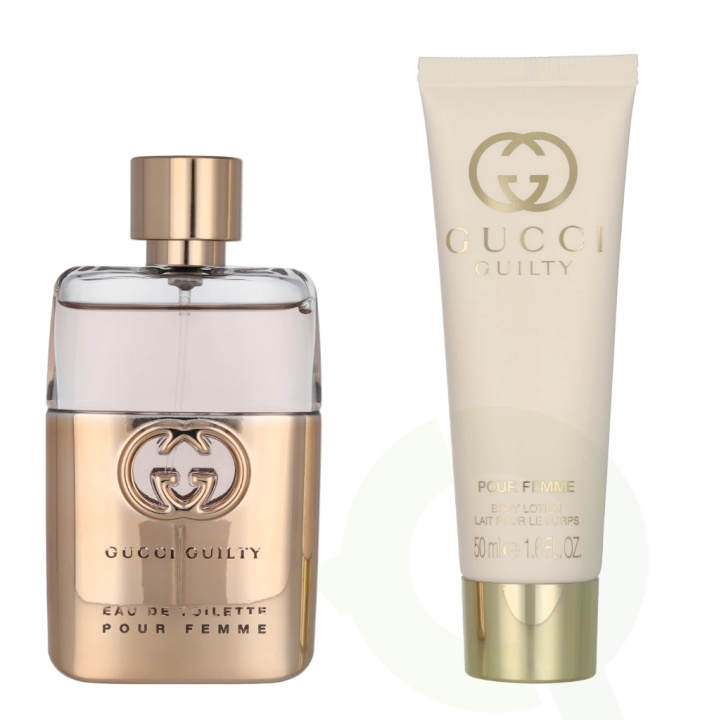 Gucci Guilty Pour Femme Giftset 100 ml Edt Spray 50ml/Body Lotion 50ml ryhmässä KAUNEUS JA TERVEYS / Lahjapakkaukset / Naisten lahjapakkaukset @ TP E-commerce Nordic AB (C95013)