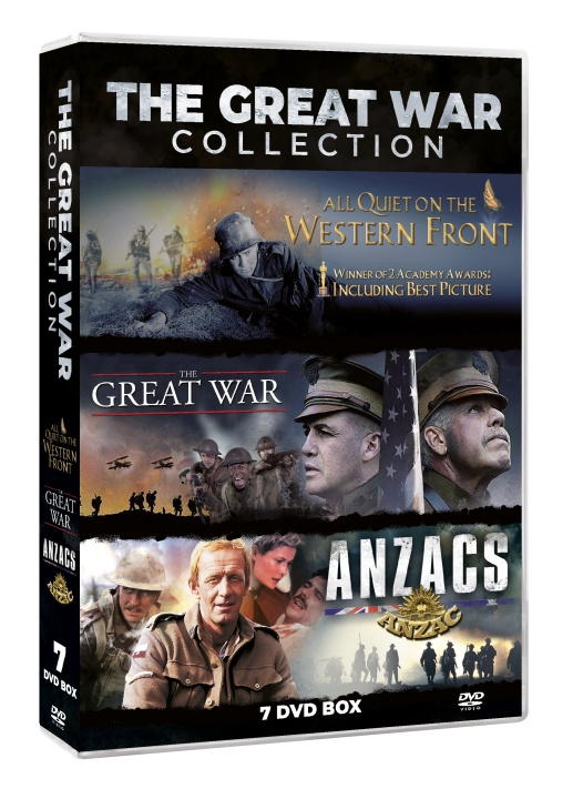 THE GREAT WORLD WAR 1 COLLECTION (7DVD BOX SET: LIMITED EDITION CONTAINS: Anzacs 5DVD MINISERIES - Great War 1 DVD - All Quiet on the Western Front 1 DVD Oscar Winner ryhmässä KODINELEKTRONIIKKA / Ääni & Kuva / TV & Tarvikkeet / Elokuvat / DVD @ TP E-commerce Nordic AB (C95214)