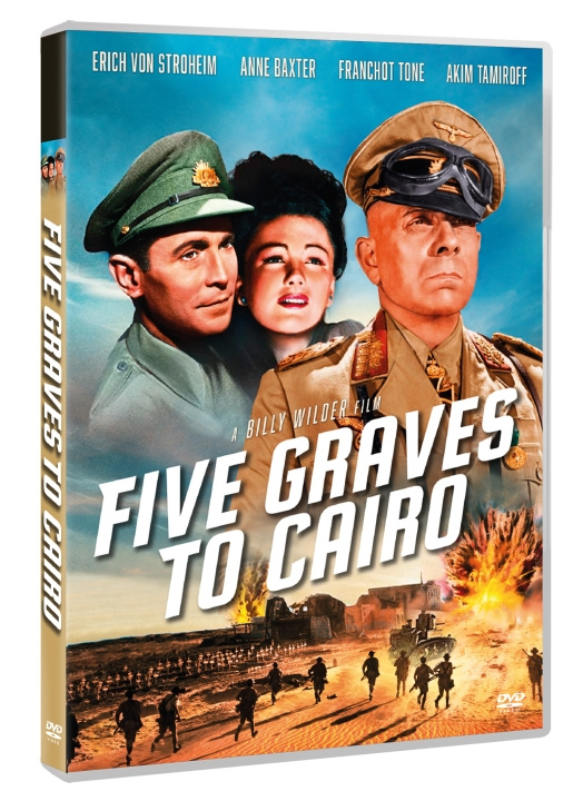 Five Graves to Cairo ryhmässä KODINELEKTRONIIKKA / Ääni & Kuva / TV & Tarvikkeet / Elokuvat / DVD @ TP E-commerce Nordic AB (C95296)