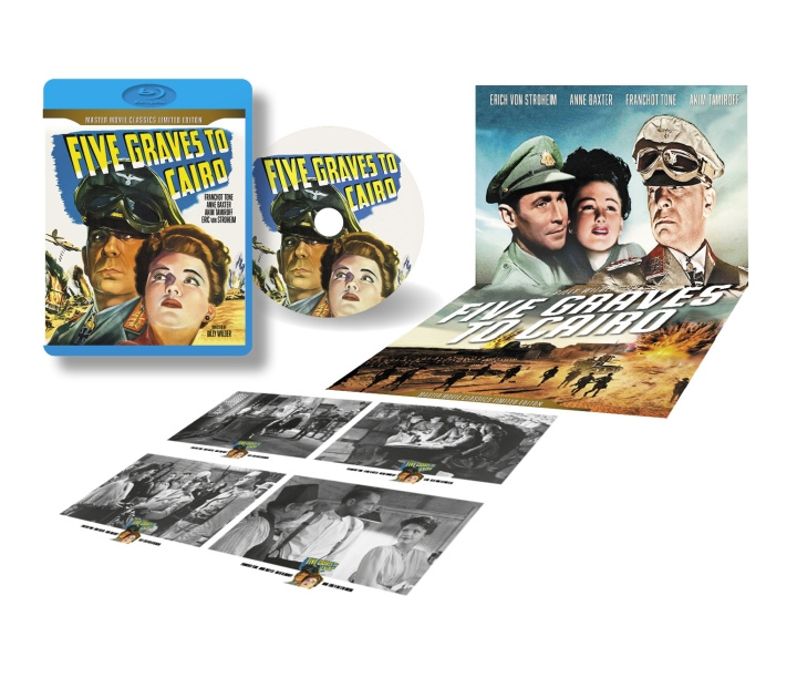 Five Graves to Cairo ryhmässä KODINELEKTRONIIKKA / Ääni & Kuva / TV & Tarvikkeet / Elokuvat / Blu-ray @ TP E-commerce Nordic AB (C95298)