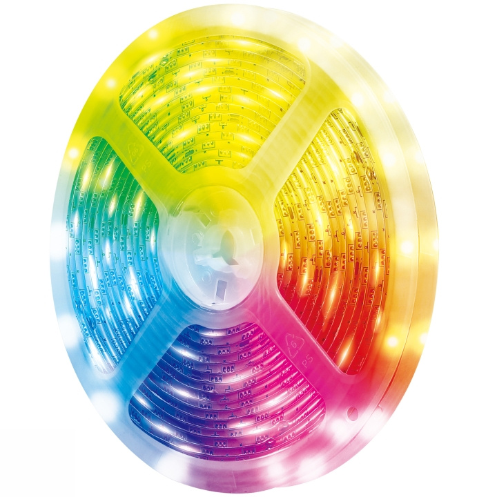 LogiLink Smart RGB+CCT (RGB + Varm-kallvit) Light-strip 5m WiFi Tuya ryhmässä KOTI, TALOUS JA PUUTARHA / Älykodit / Älykäs valaistus @ TP E-commerce Nordic AB (C95447)