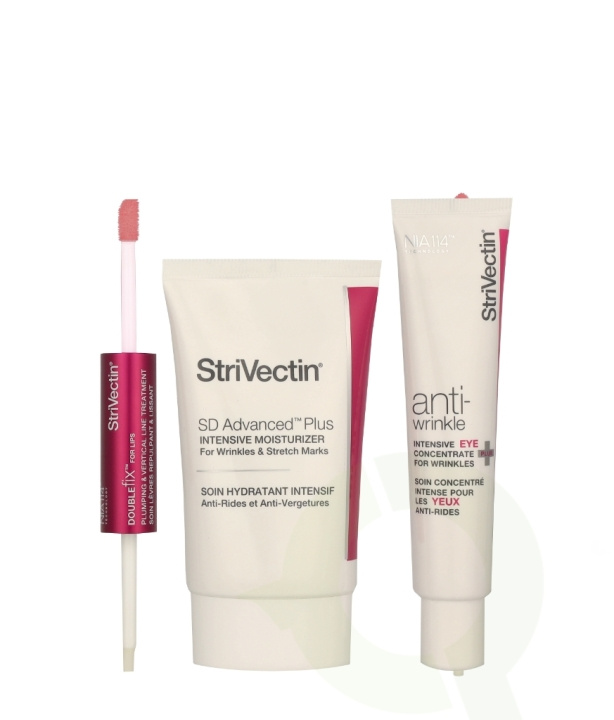 StriVectin Anti-Wrinkle Smooth & Plump Kit 100 ml Eye Cream 30ml/Moisturizer 60ml/Lips 10ml ryhmässä KAUNEUS JA TERVEYS / Lahjapakkaukset / Naisten lahjapakkaukset @ TP E-commerce Nordic AB (C95556)