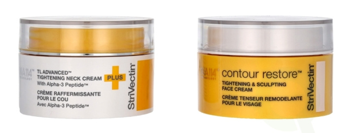 StriVectin Tighten & Sculpt Kit 100 ml Neck Cream 50ml/Face Cream 50ml ryhmässä KAUNEUS JA TERVEYS / Lahjapakkaukset / Naisten lahjapakkaukset @ TP E-commerce Nordic AB (C95557)