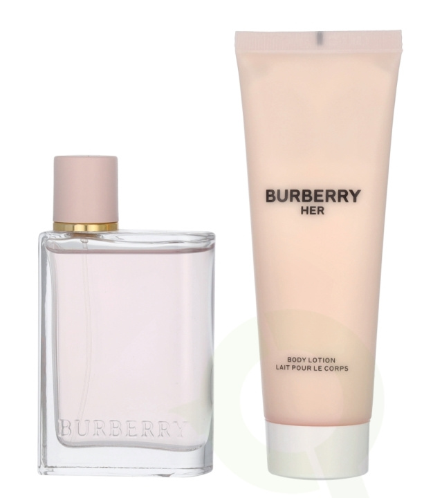 Burberry Her Giftset 125 ml Edp Spray 50ml/Body Lotion 75ml ryhmässä KAUNEUS JA TERVEYS / Lahjapakkaukset / Naisten lahjapakkaukset @ TP E-commerce Nordic AB (C95718)