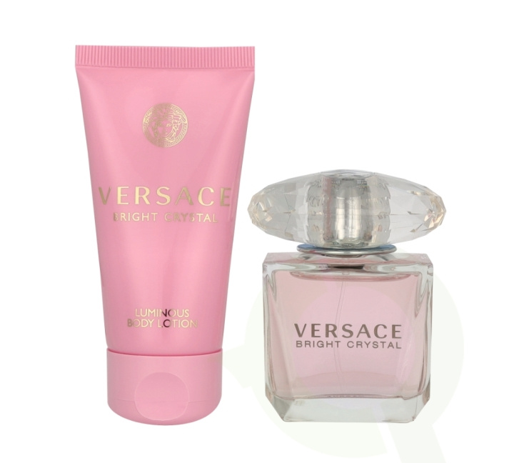 Versace Bright Crystal Giftset 80 ml Edt Spray 30ml/Luminous Body Lotion 50ml ryhmässä KAUNEUS JA TERVEYS / Lahjapakkaukset / Naisten lahjapakkaukset @ TP E-commerce Nordic AB (C95721)