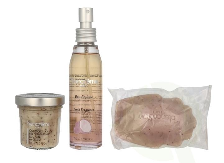 Blancreme Season Essentials Set - Coconut & Lychee 160 ml Fresh Fragrance 50ml/Soap 70gr/Body Scrub 40ml ryhmässä KAUNEUS JA TERVEYS / Lahjapakkaukset / Naisten lahjapakkaukset @ TP E-commerce Nordic AB (C95738)