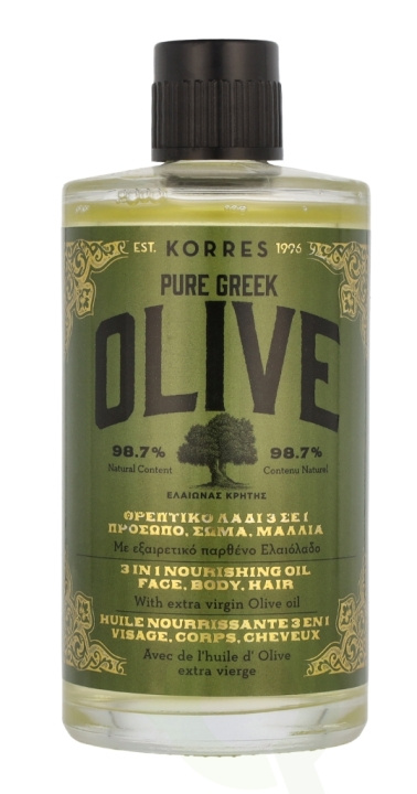 Korres Pure Greek Olive 3 In 1 Nourishing Oil 100 ml Face Body Hair ryhmässä KAUNEUS JA TERVEYS / Ihonhoito / Kehon hoito / Vartaloöljy @ TP E-commerce Nordic AB (C95755)