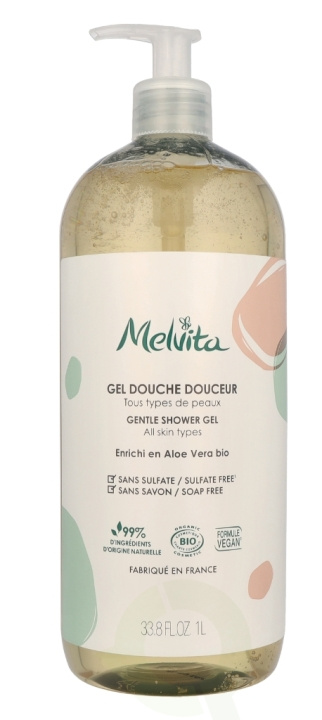 Melvita Gentle Shower Gel 1000 ml ryhmässä KAUNEUS JA TERVEYS / Ihonhoito / Kehon hoito / Kylpy- ja suihkugeelit @ TP E-commerce Nordic AB (C95757)