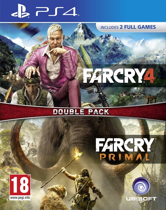 Far Cry Primal / Far Cry 4 - Double Pack (PS4) ryhmässä KODINELEKTRONIIKKA / Pelikonsolit & Tarvikkeet / Sony PlayStation 4 / Peli @ TP E-commerce Nordic AB (C95813)