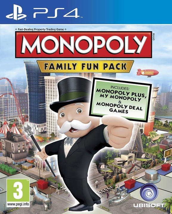 Monopoly Family Fun Pack (PS4) ryhmässä KODINELEKTRONIIKKA / Pelikonsolit & Tarvikkeet / Sony PlayStation 4 / Peli @ TP E-commerce Nordic AB (C95848)