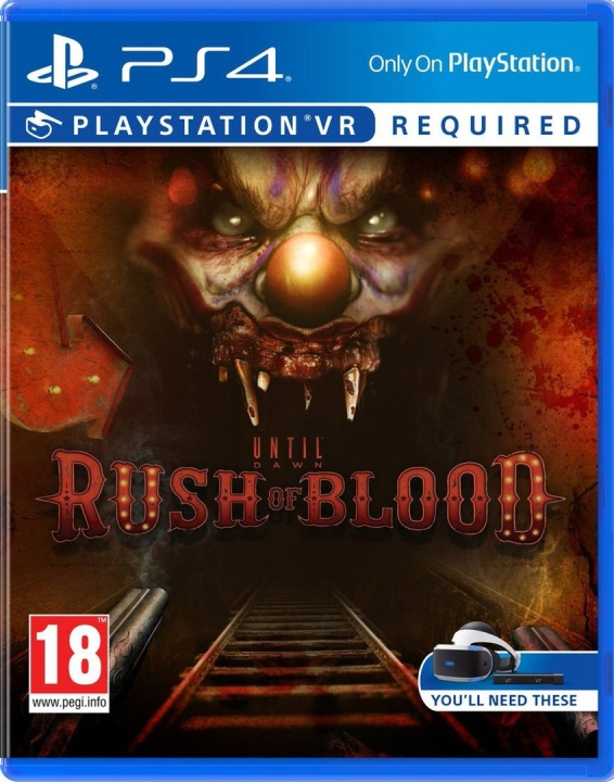 Until Dawn: Rush of Blood (UK) (VR) (PS4) ryhmässä KODINELEKTRONIIKKA / Pelikonsolit & Tarvikkeet / Sony PlayStation 4 / Peli @ TP E-commerce Nordic AB (C95981)