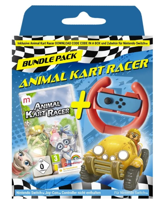 Animal Kart Racer Bundle (koodi laatikossa) (DE/Multi in Game) ryhmässä KODINELEKTRONIIKKA / Pelikonsolit & Tarvikkeet / Nintendo Switch @ TP E-commerce Nordic AB (C96475)