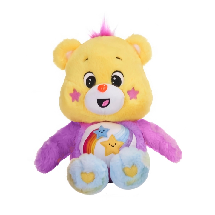 Care Bears Keltainen pehmolelu, 30 cm (70225) ryhmässä LELUT, TUOTTEET LAPSILLE JA VAUVOILLE / Lelut vauvoille (0-3v) / Pehmolelut @ TP E-commerce Nordic AB (C96785)