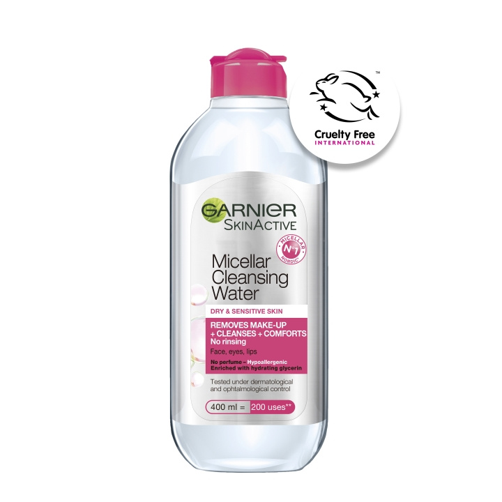 Garnier Skin Active Micellar Cleansing Water kuivalle iholle - 400ml ryhmässä KAUNEUS JA TERVEYS / Ihonhoito / Kasvot / Puhdistus @ TP E-commerce Nordic AB (C96801)