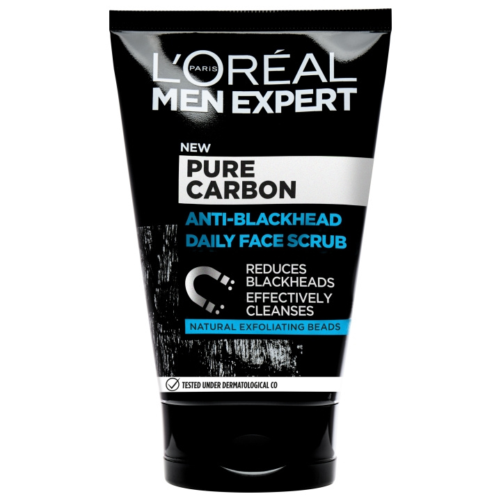 L\'Oréal Paris Men Expert Pure Charcoal kasvojen kuorinta - 100ml ryhmässä KAUNEUS JA TERVEYS / Ihonhoito / Kasvot / Kuorinta @ TP E-commerce Nordic AB (C96806)