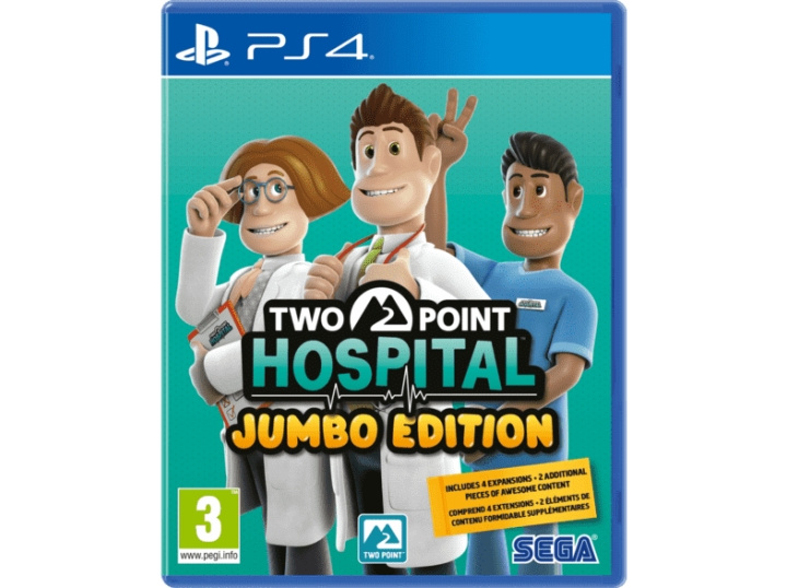 Two Point Hospital (Jumbo Edition) (PS4) ryhmässä KODINELEKTRONIIKKA / Pelikonsolit & Tarvikkeet / Sony PlayStation 4 / Peli @ TP E-commerce Nordic AB (C97094)