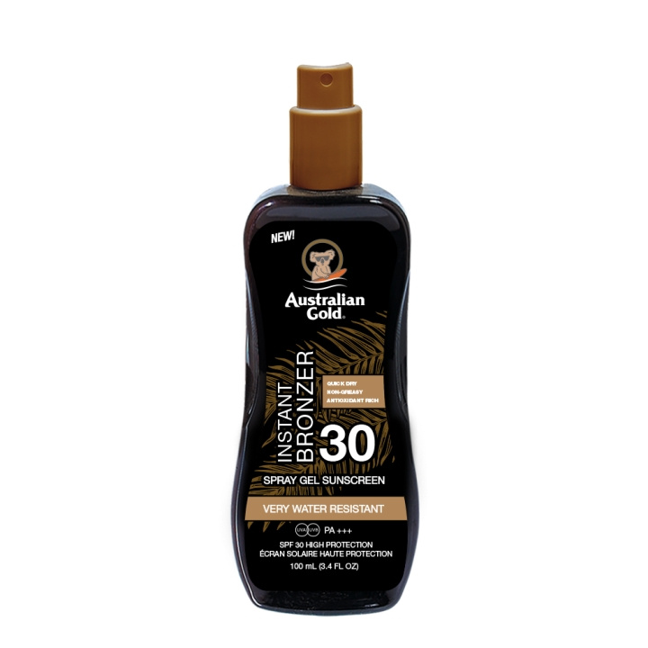 Australian Gold Instant Bronzer Spray Gel - matkakoko - 100 ml ryhmässä KAUNEUS JA TERVEYS / Ihonhoito / Rusketus / Itseruskettava @ TP E-commerce Nordic AB (C97118)