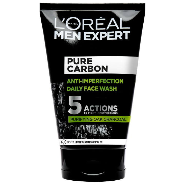 L\'Oréal Paris Men Expert Pure Carbon Anti-Imperfection Daily Face Wash - 100ml ryhmässä KAUNEUS JA TERVEYS / Ihonhoito / Kasvot / Puhdistus @ TP E-commerce Nordic AB (C97171)