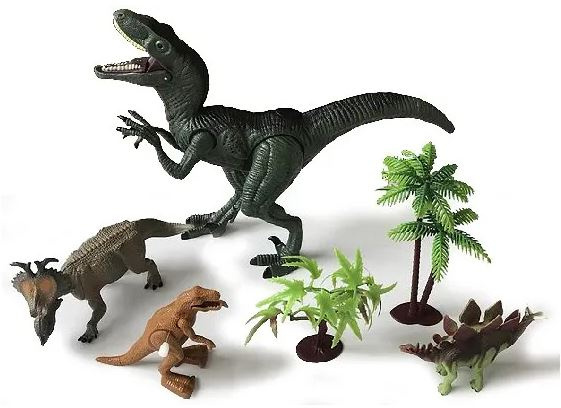 Animal Universe Dinosaurussetti valolla ja äänellä - Velociraptor (525006) ryhmässä LELUT, TUOTTEET LAPSILLE JA VAUVOILLE / Leikkikalut, Askartelu &Pelit / Figuurit, miniatyyrit ja tarvikkeet @ TP E-commerce Nordic AB (C97178)