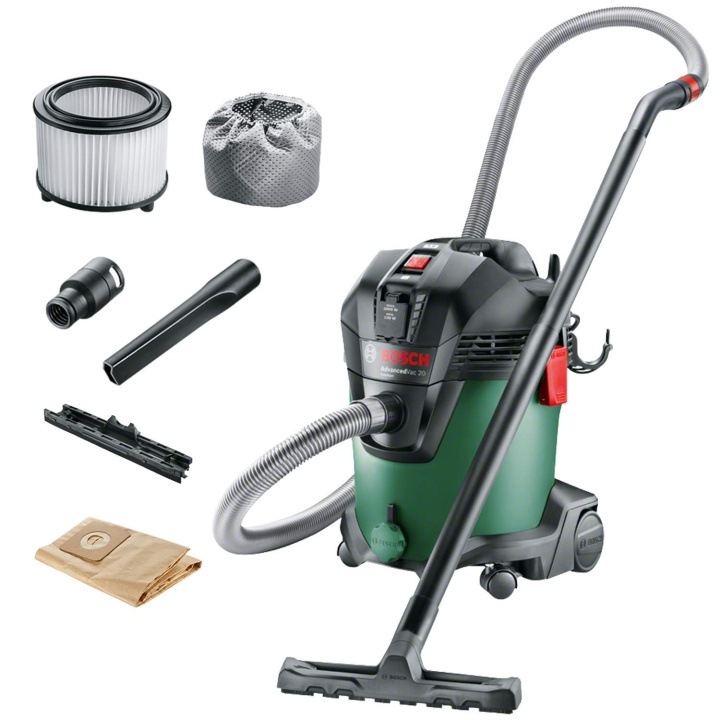 Bosch Advanced Vac 20 märkä- ja kuivapölynimuri 230v ryhmässä KOTI, TALOUS JA PUUTARHA / Siivoustuotteet / Imurit & Tarvikkeet / Teollisuusimurit @ TP E-commerce Nordic AB (C97219)