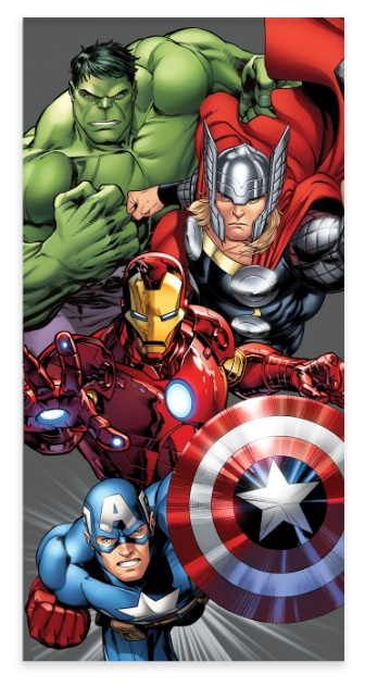 BrandMac Pyyhe - 60 x 120 cm - Avengers (110082) ryhmässä LELUT, TUOTTEET LAPSILLE JA VAUVOILLE / Lasten tekstiilit / Kylpytarvikkeet @ TP E-commerce Nordic AB (C97315)