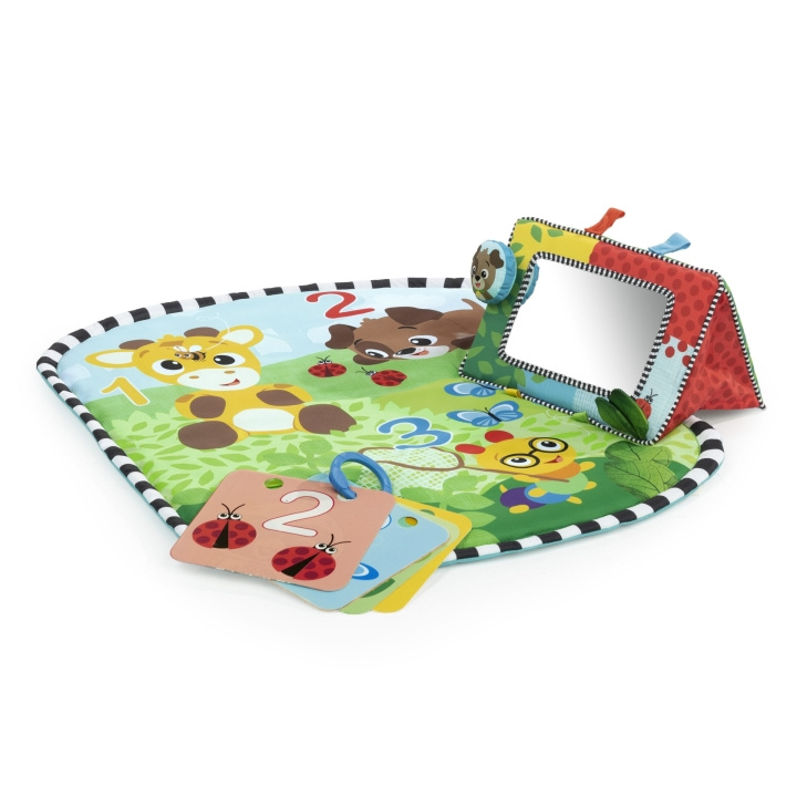 Baby Einstein Discovery Garden™ Tummy Time Mat & Mirror - (BE-16788) - (BE-16788) ryhmässä LELUT, TUOTTEET LAPSILLE JA VAUVOILLE / Lelut vauvoille (0-3v) / Toiminnalliset lelut @ TP E-commerce Nordic AB (C97489)