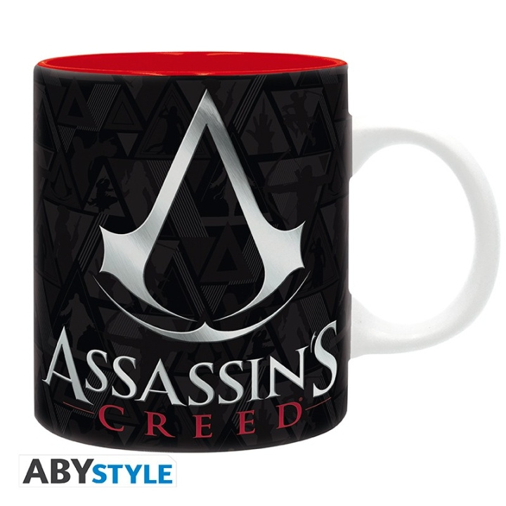 Abysse ASSASSIN\'S CREED - muki - 320 ml - Crest musta & punainen - subli x2 ryhmässä URHEILU, VAPAA-AIKA JA HARRASTUS / Hauskat tavarat / Mukit @ TP E-commerce Nordic AB (C97597)