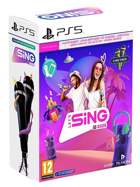 Let\'s Sing 2025 (Double Mic Bundle) (PS5) ryhmässä KODINELEKTRONIIKKA / Pelikonsolit & Tarvikkeet / Sony PlayStation 5 / Peli @ TP E-commerce Nordic AB (C97647)