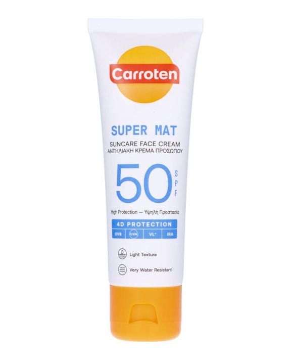 Carroten Face Super Mat Cream SPF 50 50 ml ryhmässä KAUNEUS JA TERVEYS / Ihonhoito / Rusketus / Aurinkosuoja @ TP E-commerce Nordic AB (C97695)