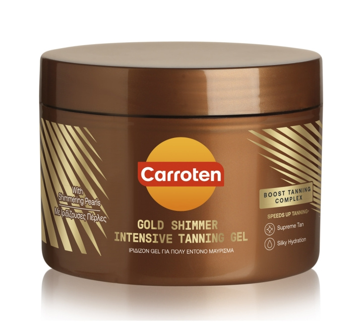 Carroten Gold Shimmer rusketusgeeli 150 ml ryhmässä KAUNEUS JA TERVEYS / Ihonhoito / Rusketus / Aurinkosuoja @ TP E-commerce Nordic AB (C97705)