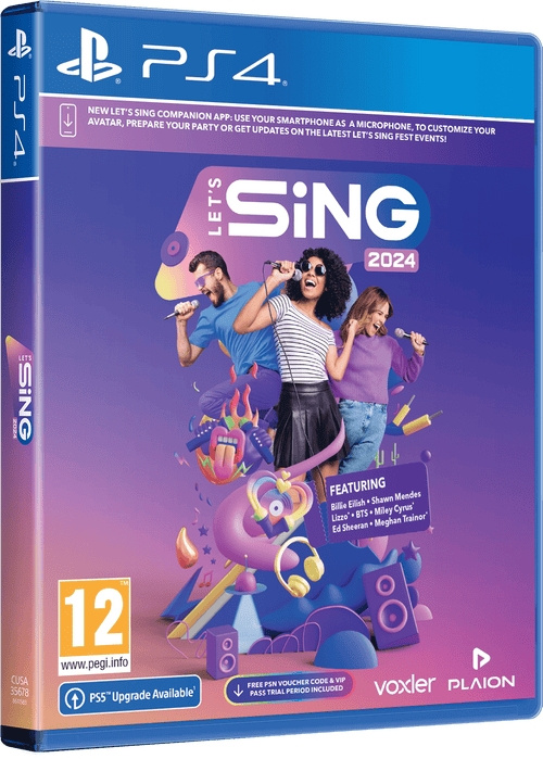 Let\'s Sing 2024 (PS4) ryhmässä KODINELEKTRONIIKKA / Pelikonsolit & Tarvikkeet / Sony PlayStation 4 / Peli @ TP E-commerce Nordic AB (C97942)