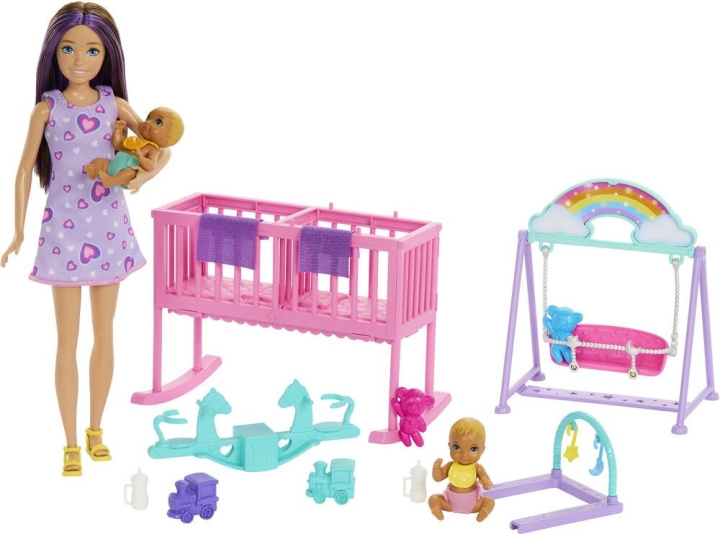 Barbie - Skipper Twinning Nursery -nukke (HXM99) ryhmässä LELUT, TUOTTEET LAPSILLE JA VAUVOILLE / Leikkikalut, Askartelu &Pelit / Nuket & Tarvikkeet @ TP E-commerce Nordic AB (C98067)