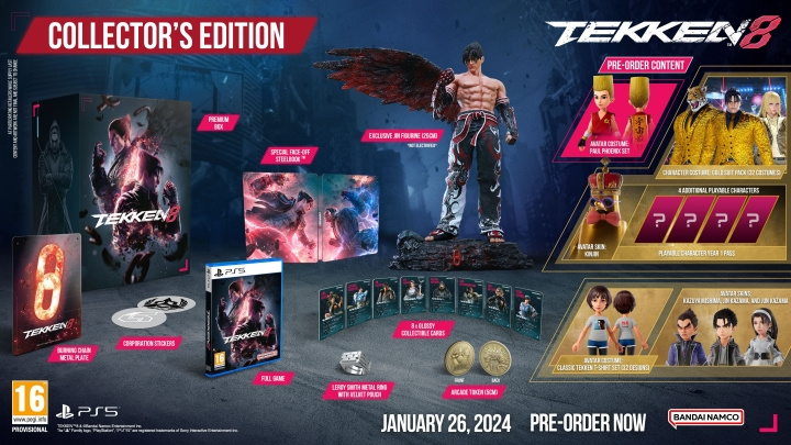 TEKKEN 8 (Collector\'s Edition) (PS5) ryhmässä KODINELEKTRONIIKKA / Pelikonsolit & Tarvikkeet / Sony PlayStation 5 / Peli @ TP E-commerce Nordic AB (C98172)