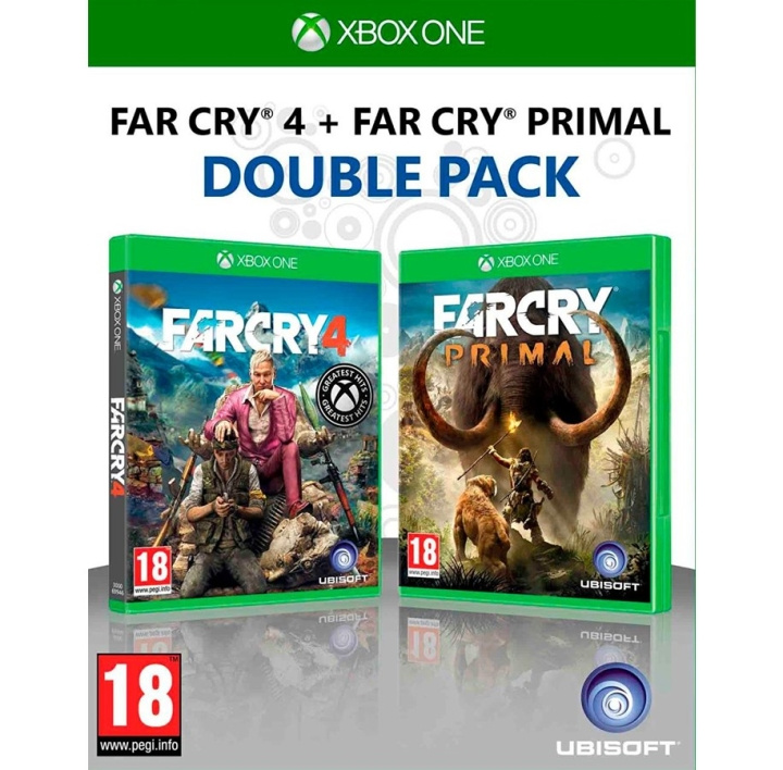 Ubisoft Far Cry Primal ja Far Cry 4 (tuplapakkaus) ryhmässä KODINELEKTRONIIKKA / Pelikonsolit & Tarvikkeet / Xbox One / Peli @ TP E-commerce Nordic AB (C98597)