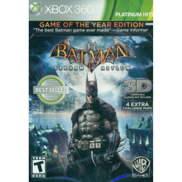 Batman: Arkham Asylum (Game of the Year Edition) (Platinum Hits) (Import) (X360) ryhmässä KODINELEKTRONIIKKA / Pelikonsolit & Tarvikkeet / Xbox 360 @ TP E-commerce Nordic AB (C98653)