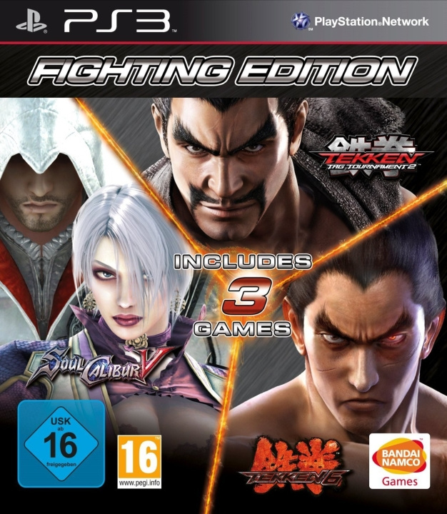 Fighting Edition: Tekken 6 + Tekken Tag Tournament 2 + Soul Calibur V (5) (PS3) ryhmässä KODINELEKTRONIIKKA / Pelikonsolit & Tarvikkeet / Sony PlayStation 3 @ TP E-commerce Nordic AB (C98934)