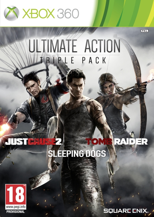 Just Cause 2, Sleeping Dogs & Tomb Raider Bundle (X360) ryhmässä KODINELEKTRONIIKKA / Pelikonsolit & Tarvikkeet / Xbox 360 @ TP E-commerce Nordic AB (C99199)