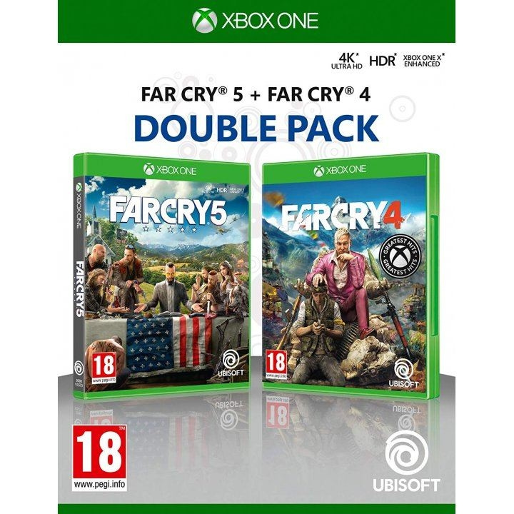 Far Cry 4 + Far Cry 5 Double Pack (XONE) ryhmässä KODINELEKTRONIIKKA / Pelikonsolit & Tarvikkeet / Xbox One / Peli @ TP E-commerce Nordic AB (C99261)