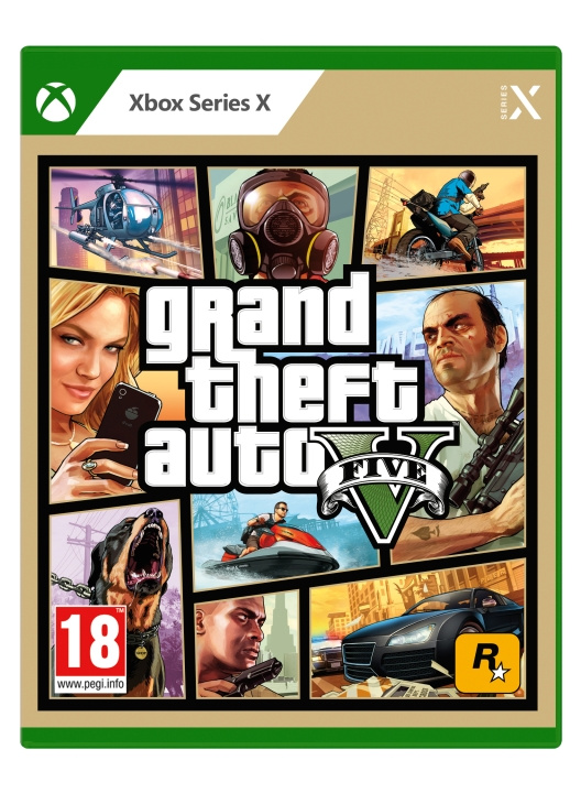 Grand Theft Auto V (GTA 5) (XseriesX) ryhmässä KODINELEKTRONIIKKA / Pelikonsolit & Tarvikkeet / Xbox Series X / Peli @ TP E-commerce Nordic AB (C99265)