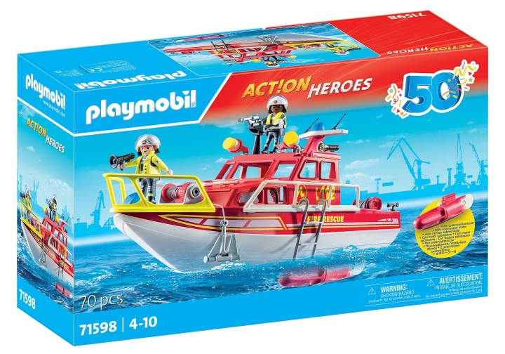 Playmobil 50YR palopelastusvene (71598) ryhmässä LELUT, TUOTTEET LAPSILLE JA VAUVOILLE / Leikkikalut, Askartelu &Pelit / Lelusarja @ TP E-commerce Nordic AB (C99278)