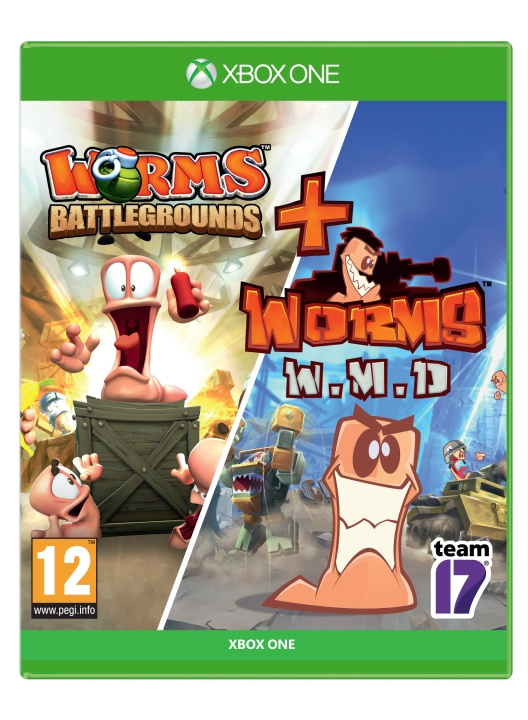 Worms Battlegrounds + Worms WMD Double Pack (XONE) ryhmässä KODINELEKTRONIIKKA / Pelikonsolit & Tarvikkeet / Xbox One / Peli @ TP E-commerce Nordic AB (C99527)